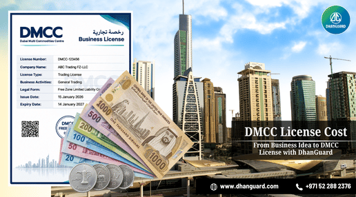 DMCC License Cost in Dubai 2026: Complete Guide to Fees, Packages, Visa Costs & Renewal | Dhanguard